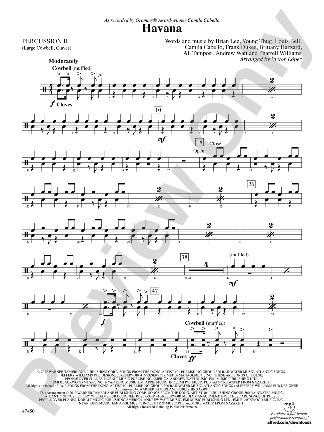 Havana: 2nd Percussion