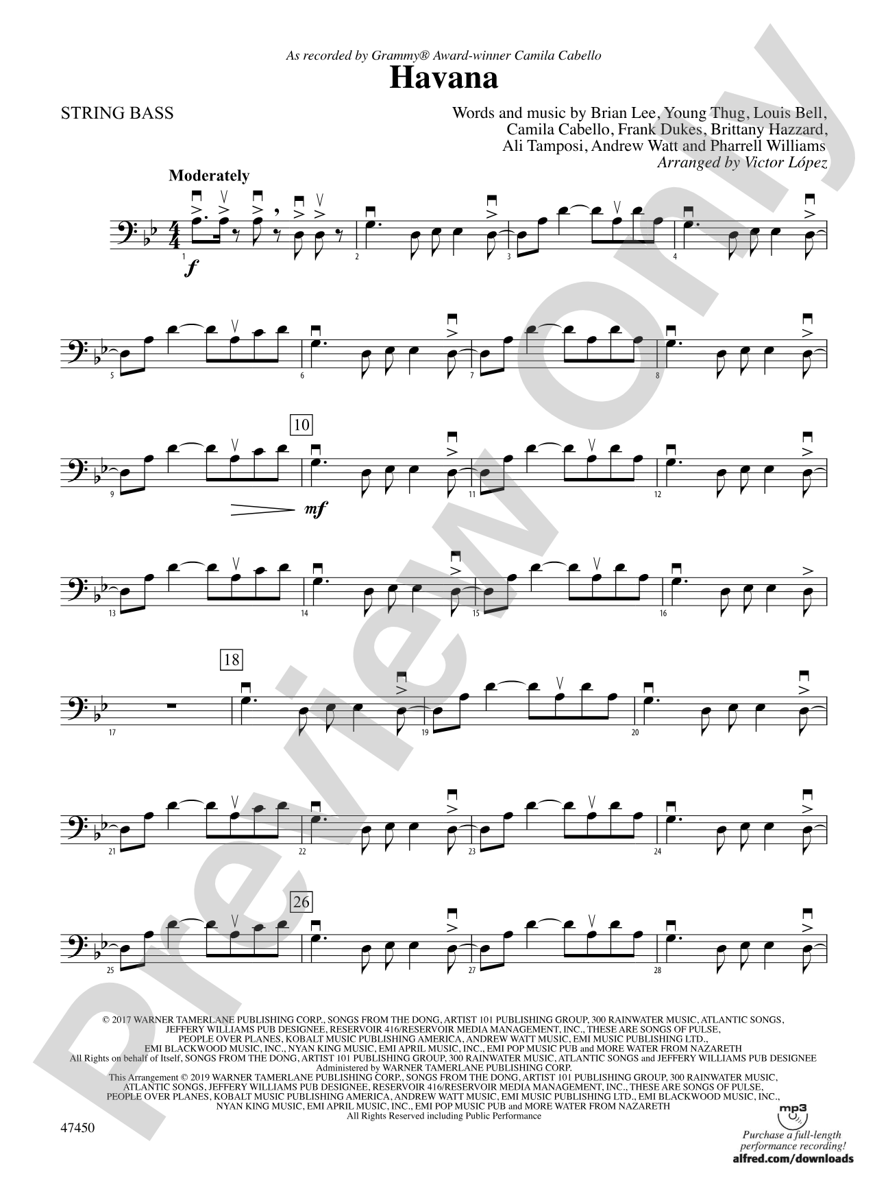 Havana: String Bass