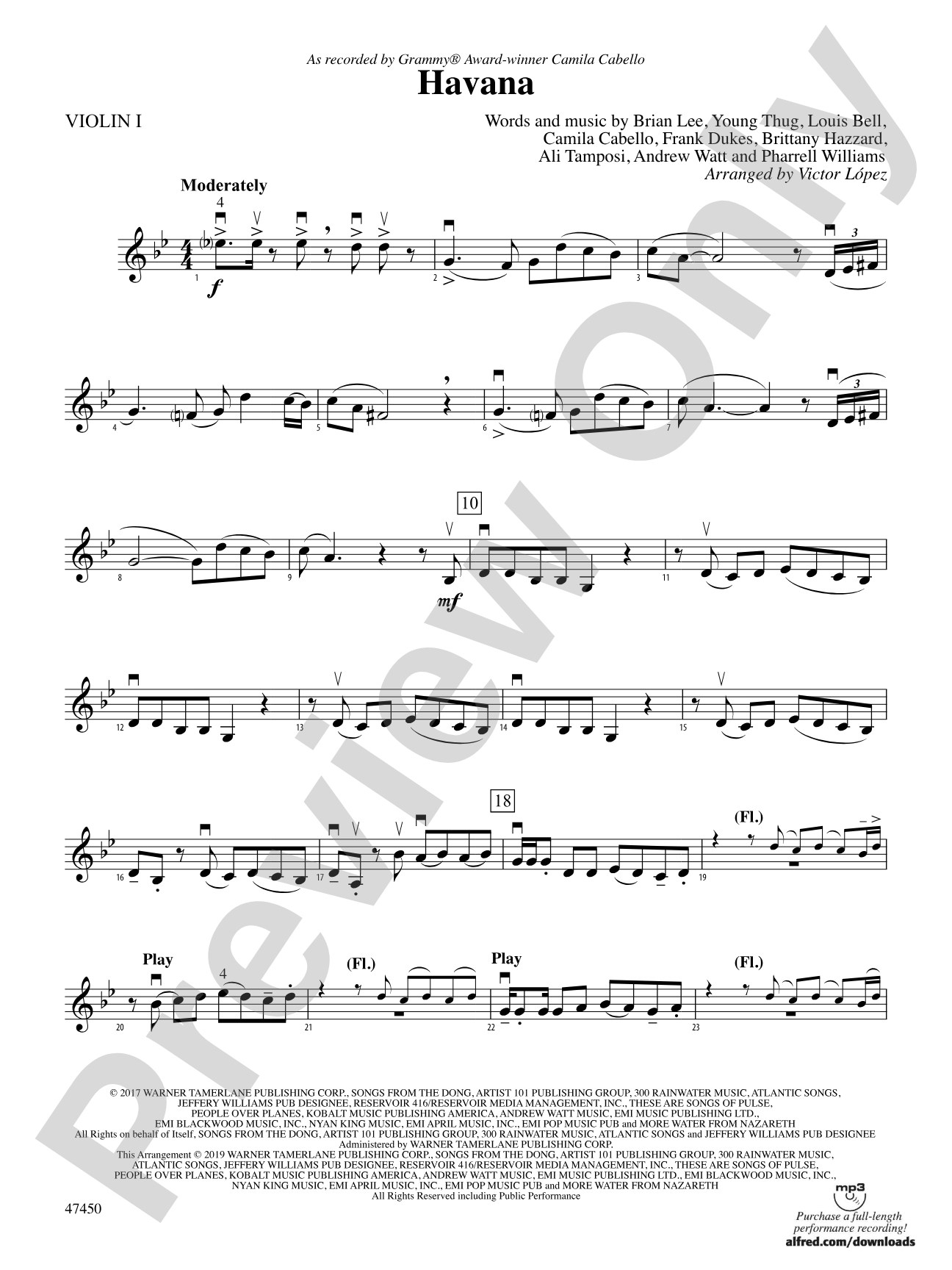 Havana: 1st Violin