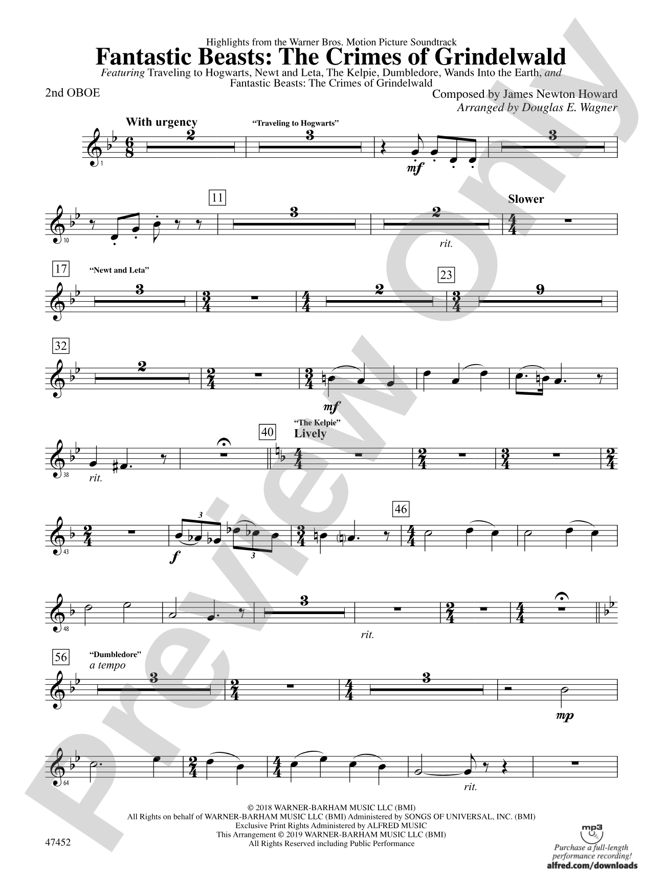 Fantastic Beasts: The Crimes of Grindelwald: 2nd Oboe