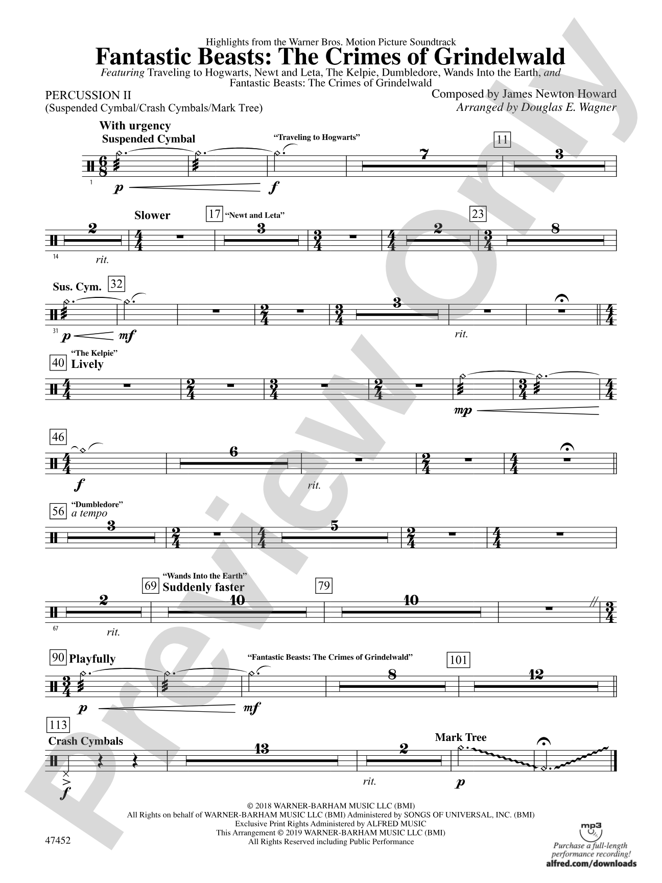 Fantastic Beasts: The Crimes of Grindelwald: 2nd Percussion
