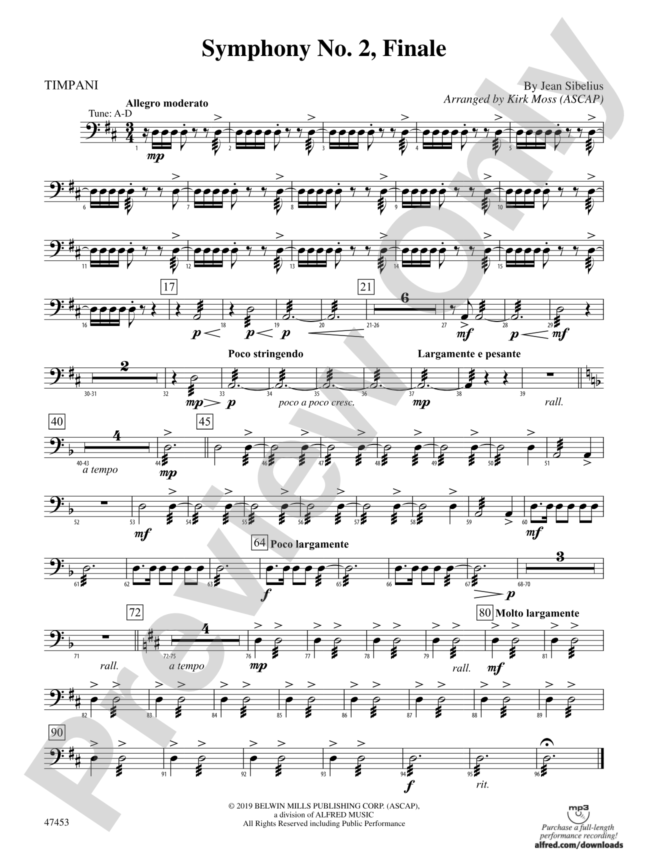 Symphony No. 2, Finale: Timpani