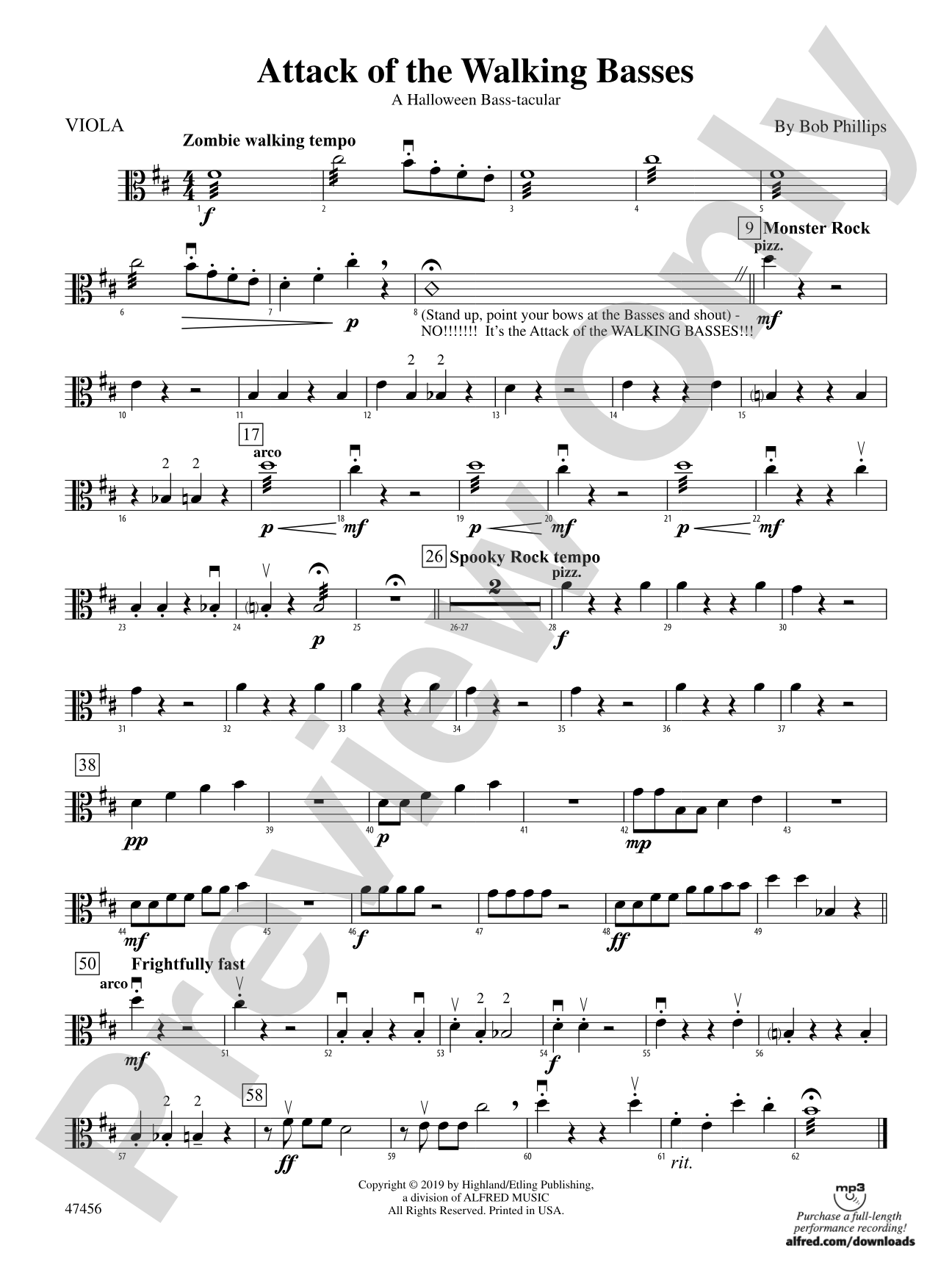 Attack of the Walking Basses: Viola