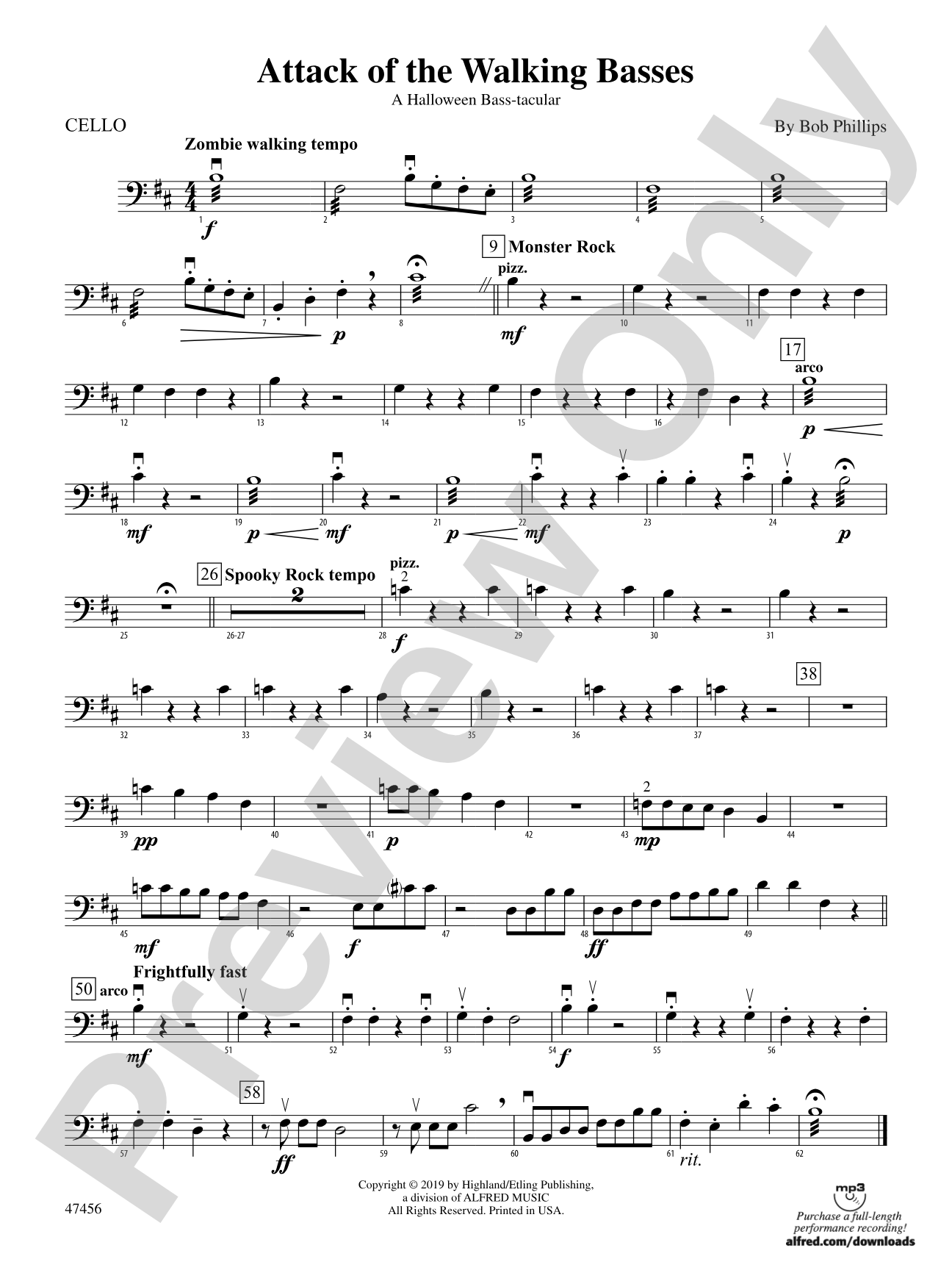 Attack of the Walking Basses: Cello