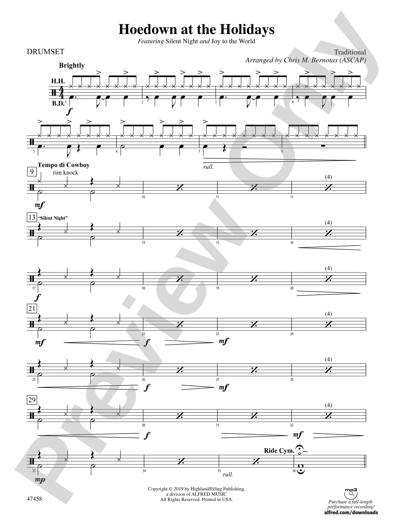 Hoedown at the Holidays: Drums