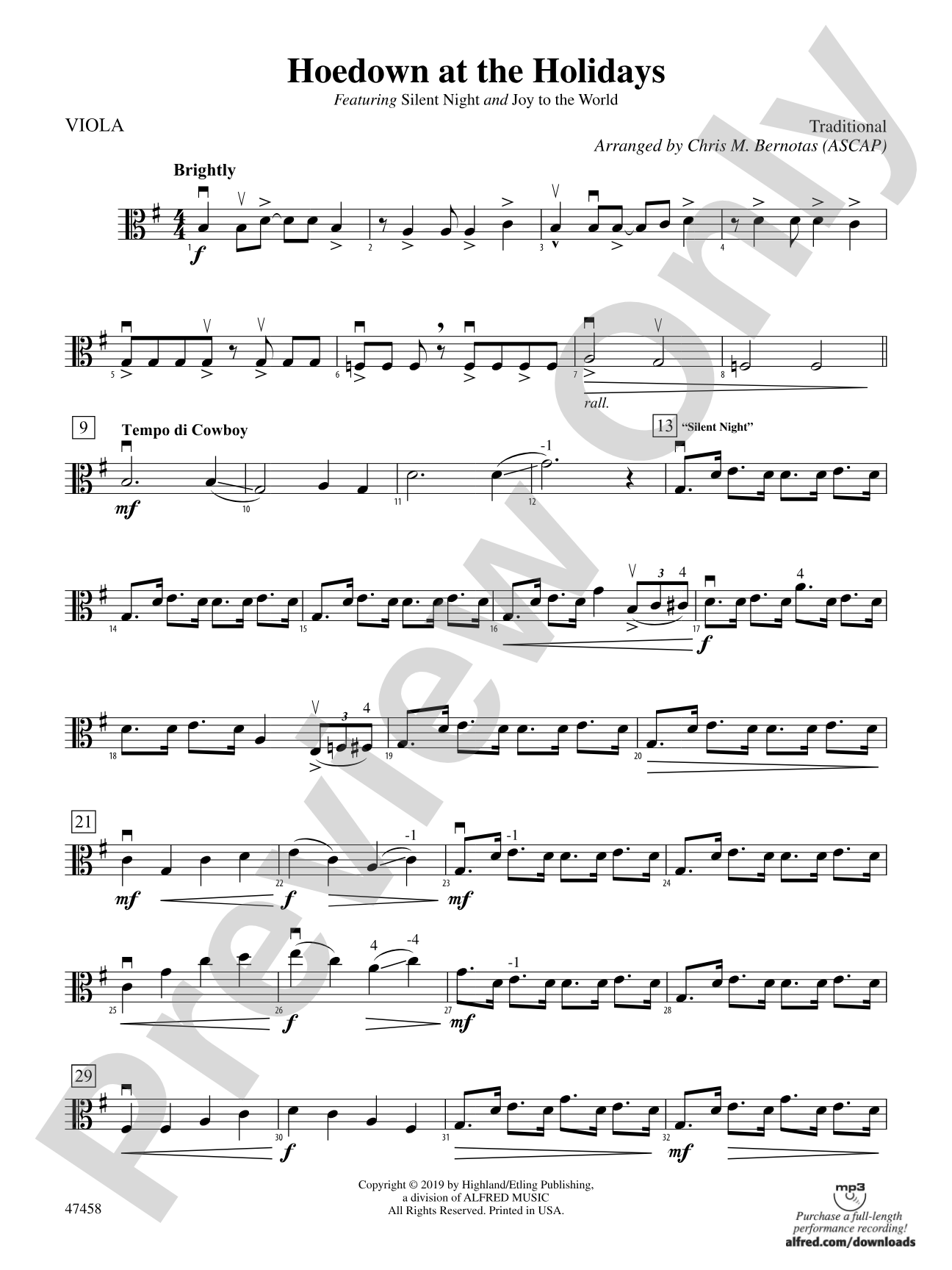 Hoedown at the Holidays: Viola