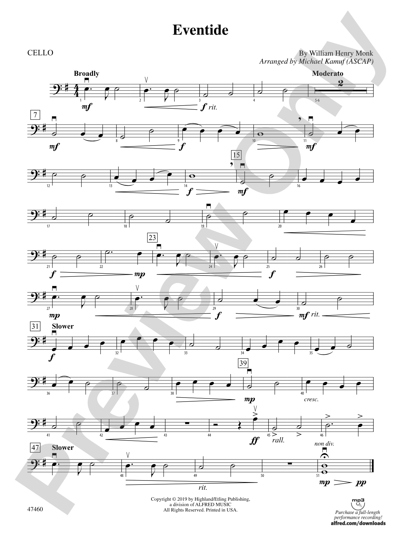 Eventide: Cello