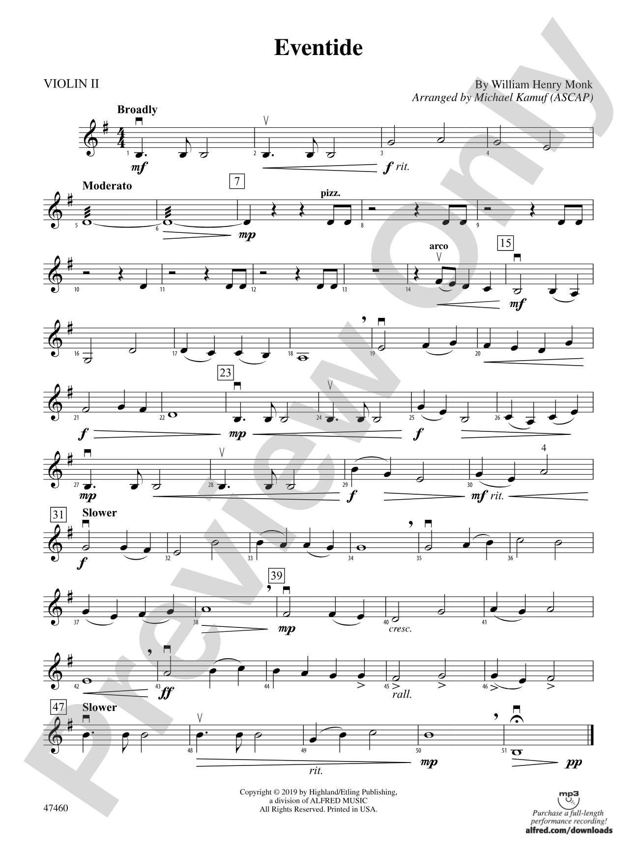 Eventide: 2nd Violin