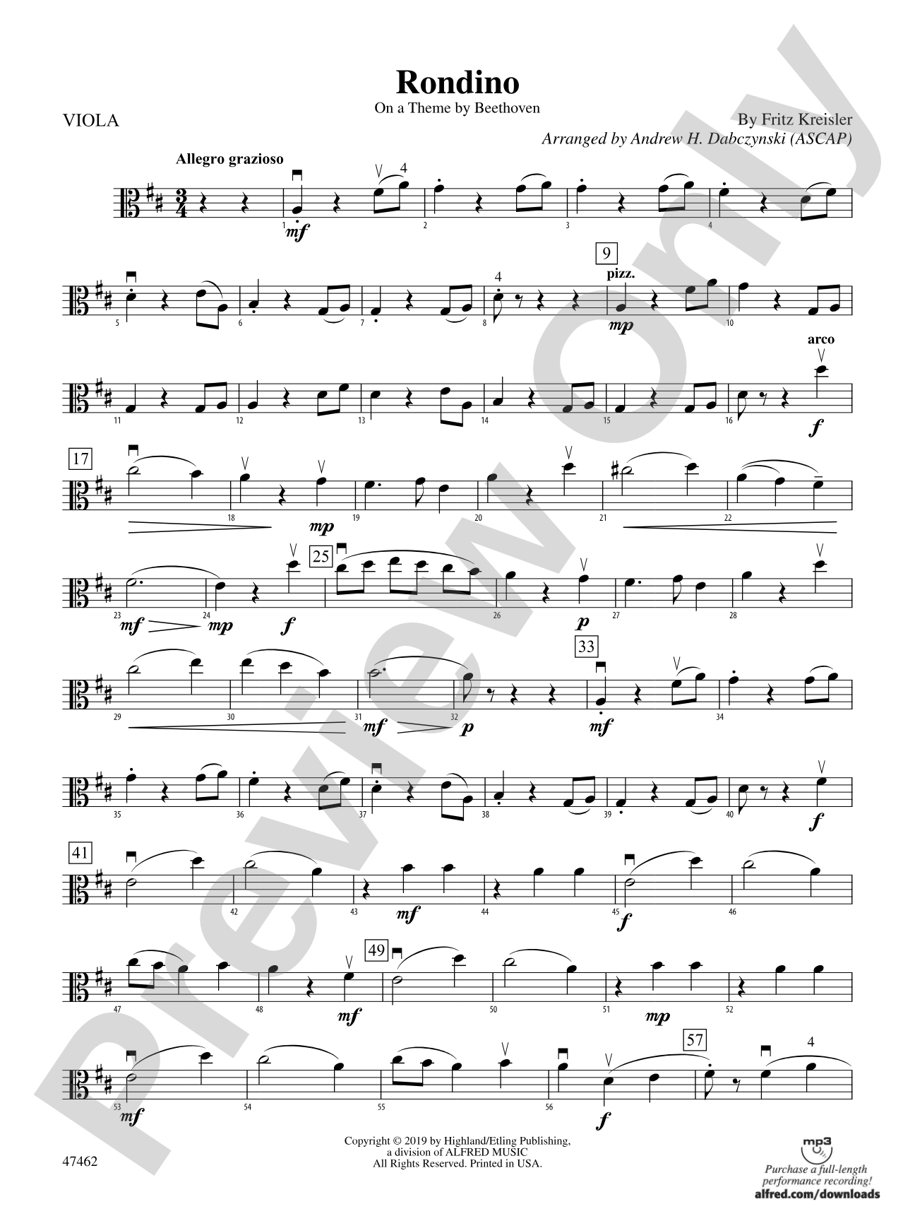 Rondino: Viola