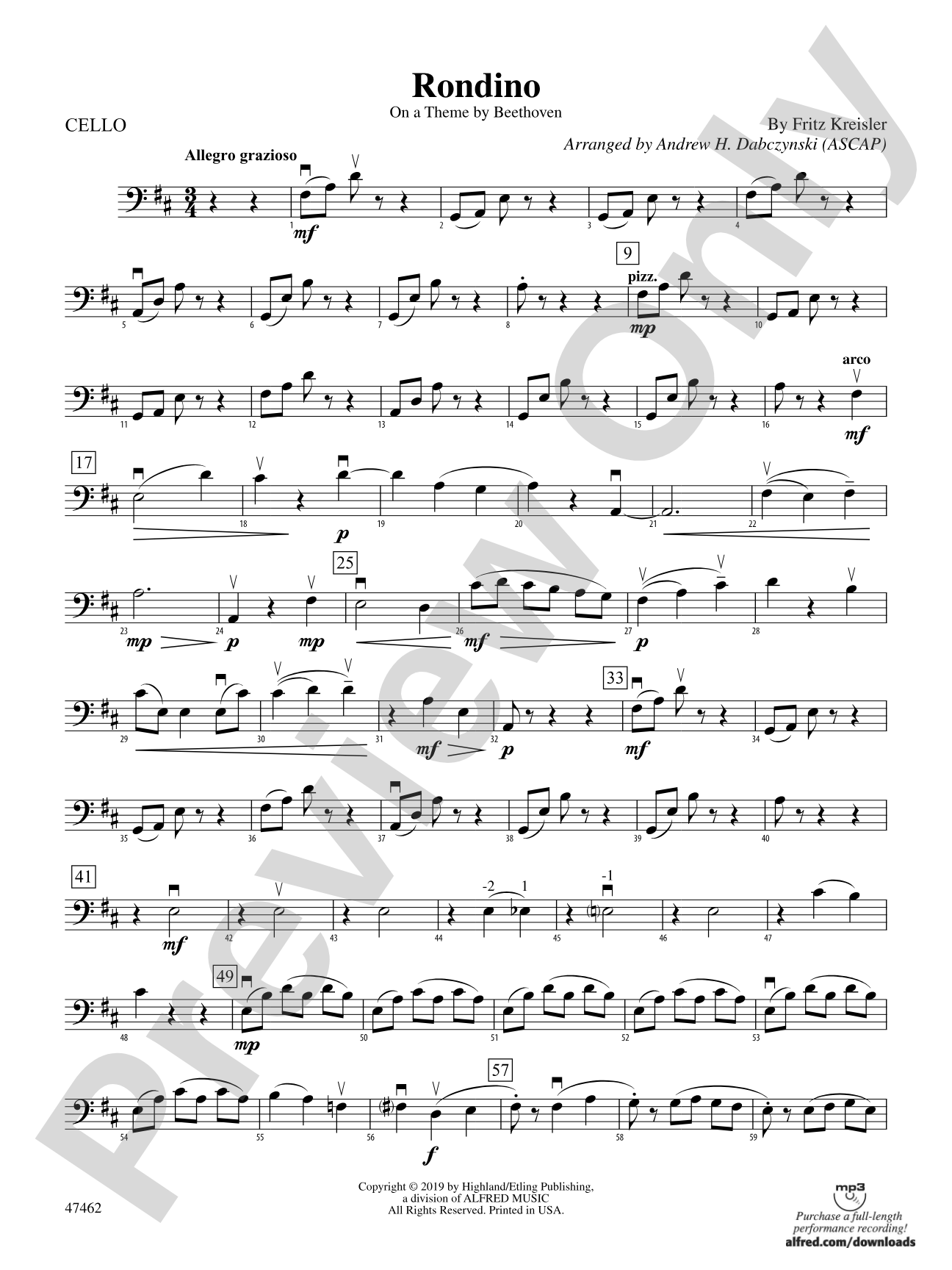 Rondino: Cello