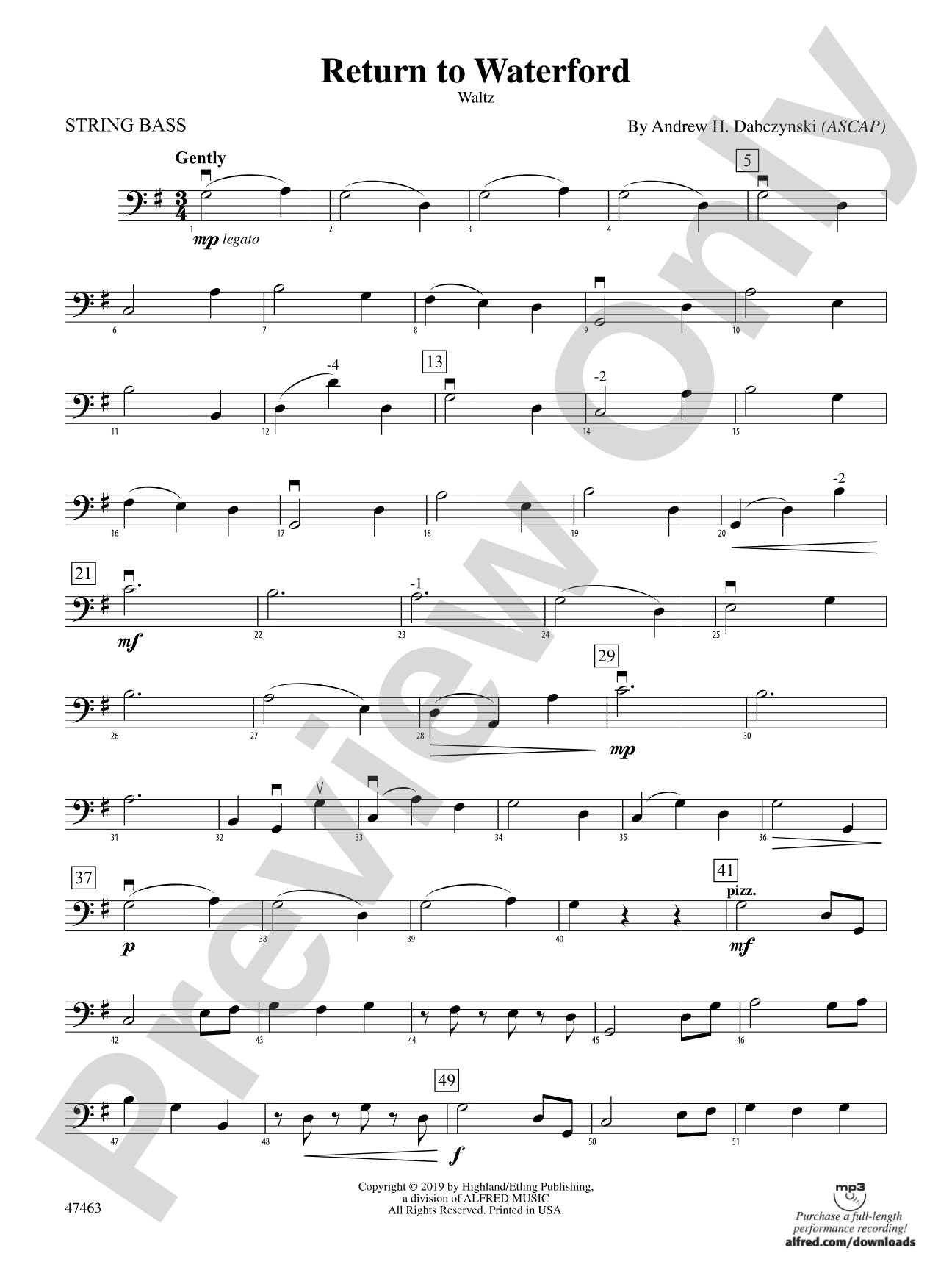 Return to Waterford: String Bass