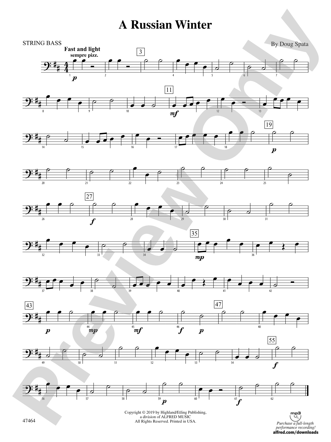 A Russian Winter: String Bass