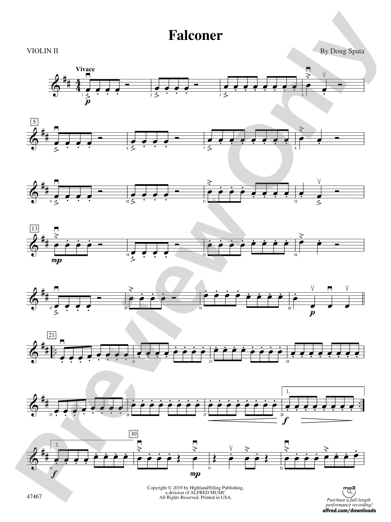 Falconer: 2nd Violin