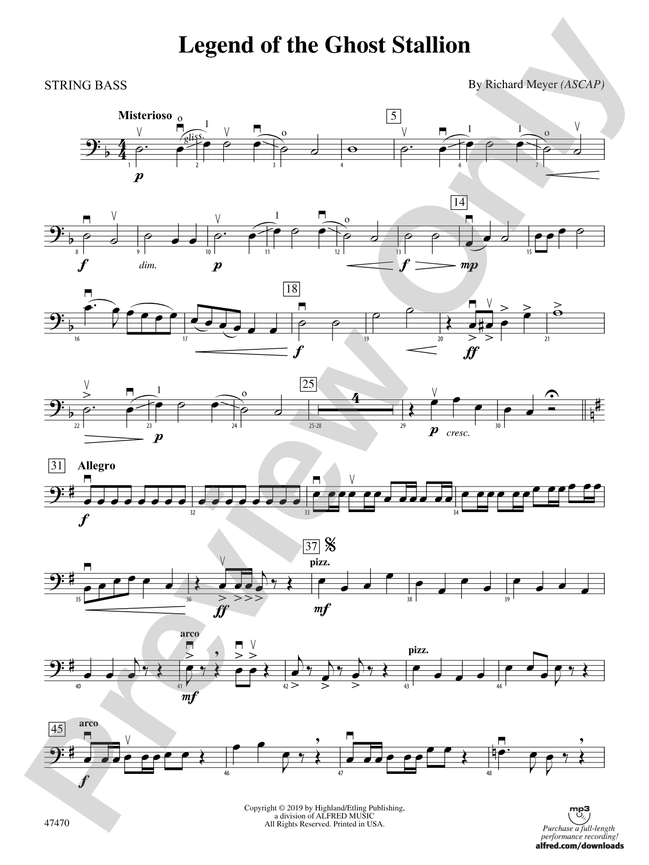 Legend of the Ghost Stallion: String Bass