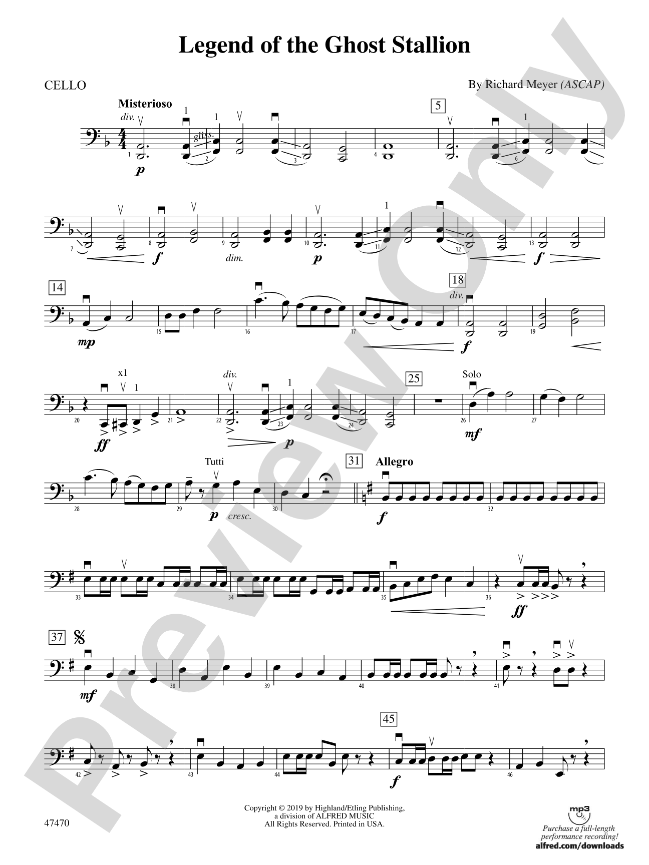 Legend of the Ghost Stallion: Cello