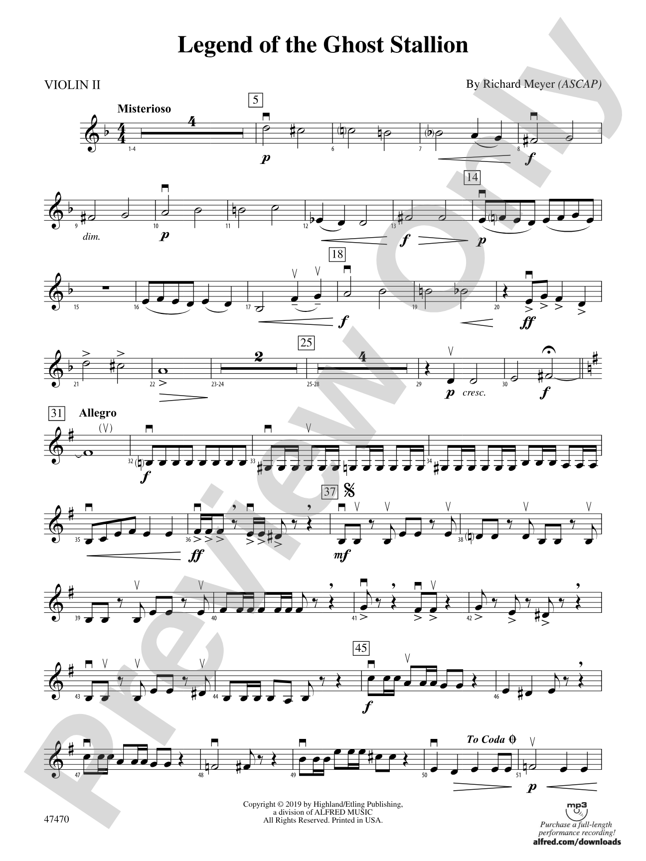 Legend of the Ghost Stallion: 2nd Violin