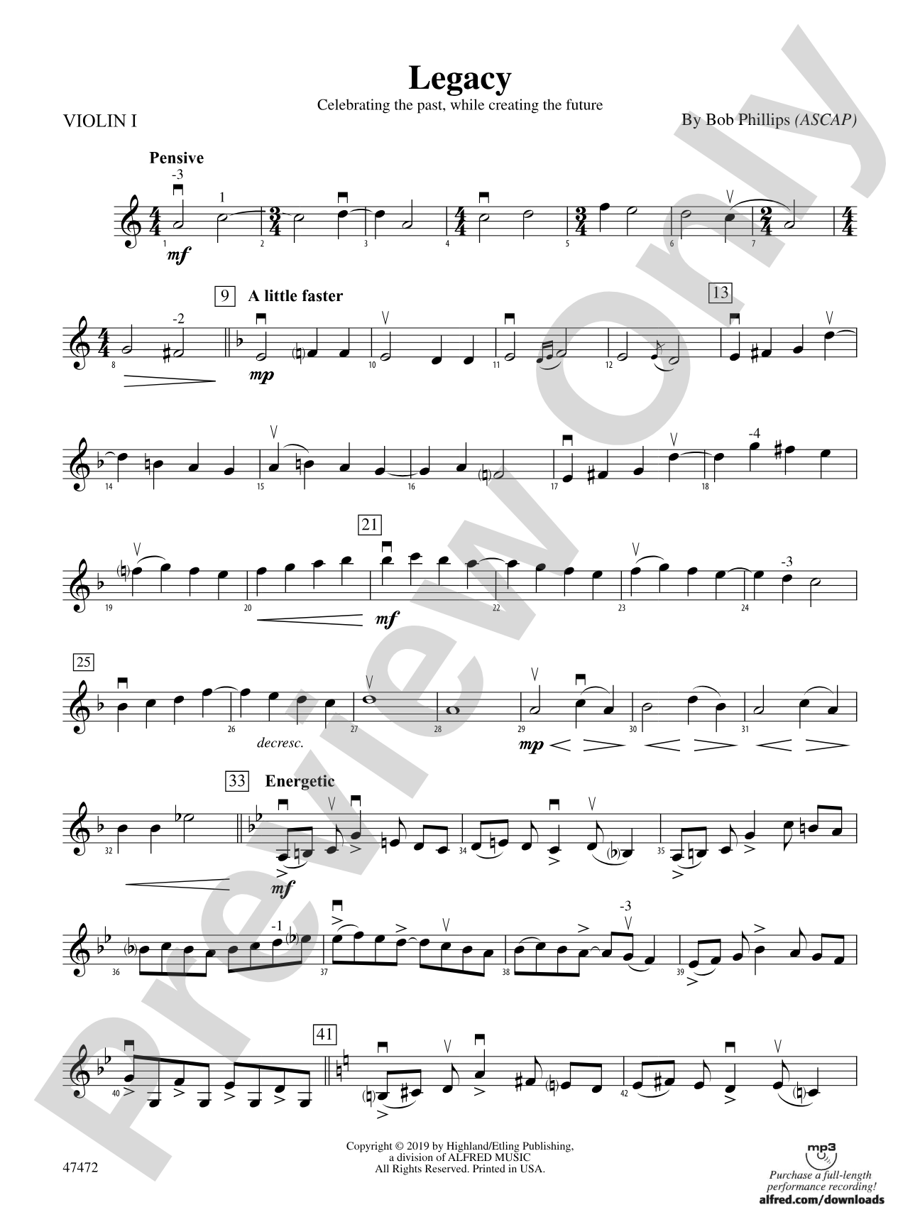 Legacy: 1st Violin