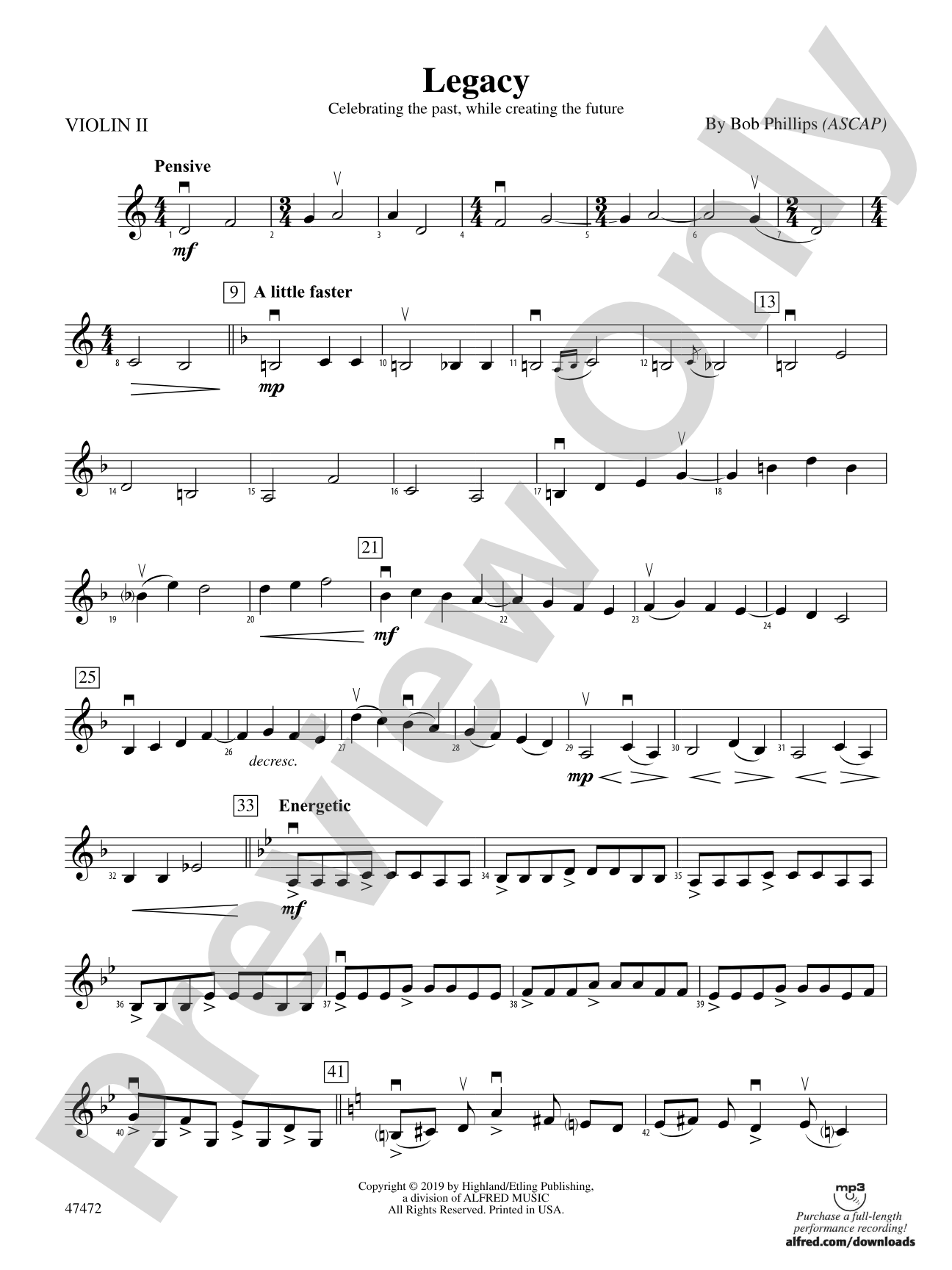 Legacy: 2nd Violin