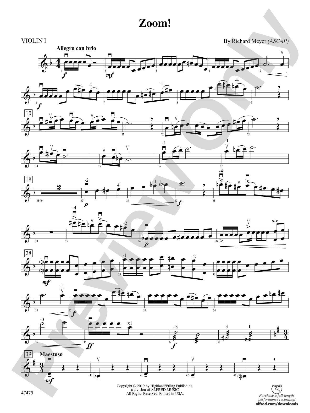 Zoom!: 1st Violin