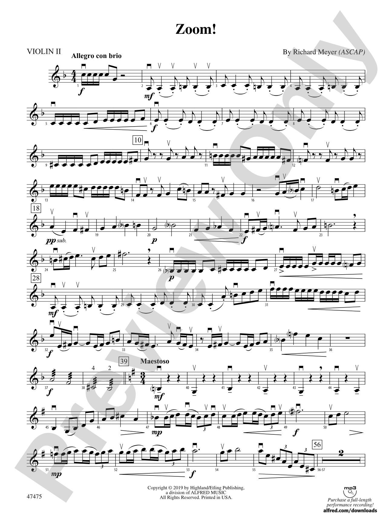 Zoom!: 2nd Violin