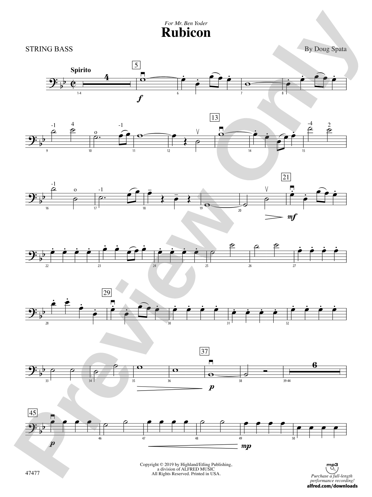 Rubicon: String Bass