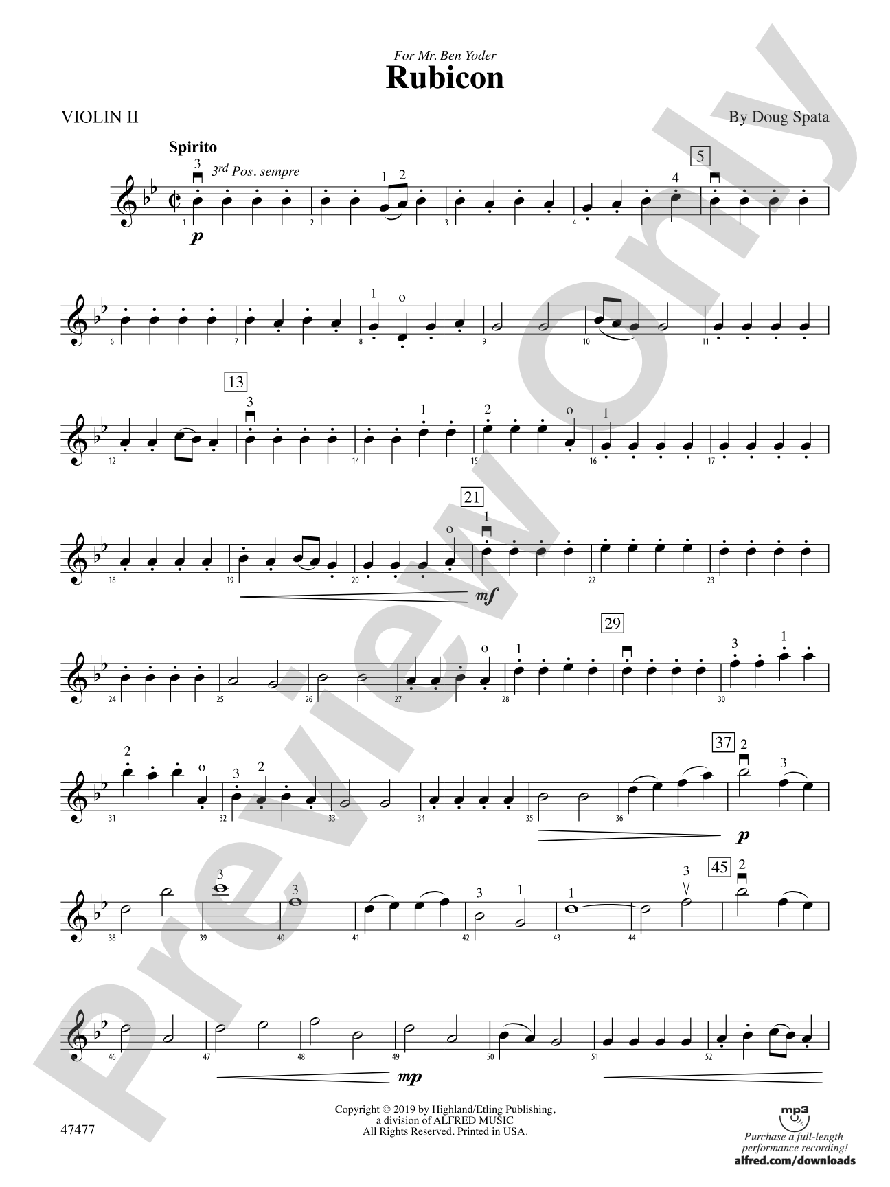 Rubicon: 2nd Violin