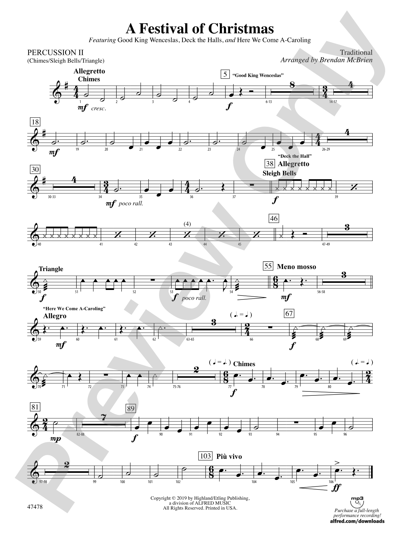 A Festival of Christmas: 2nd Percussion