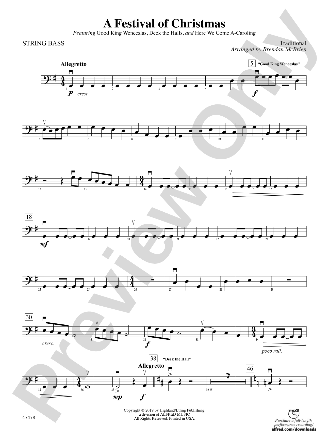 A Festival of Christmas: String Bass