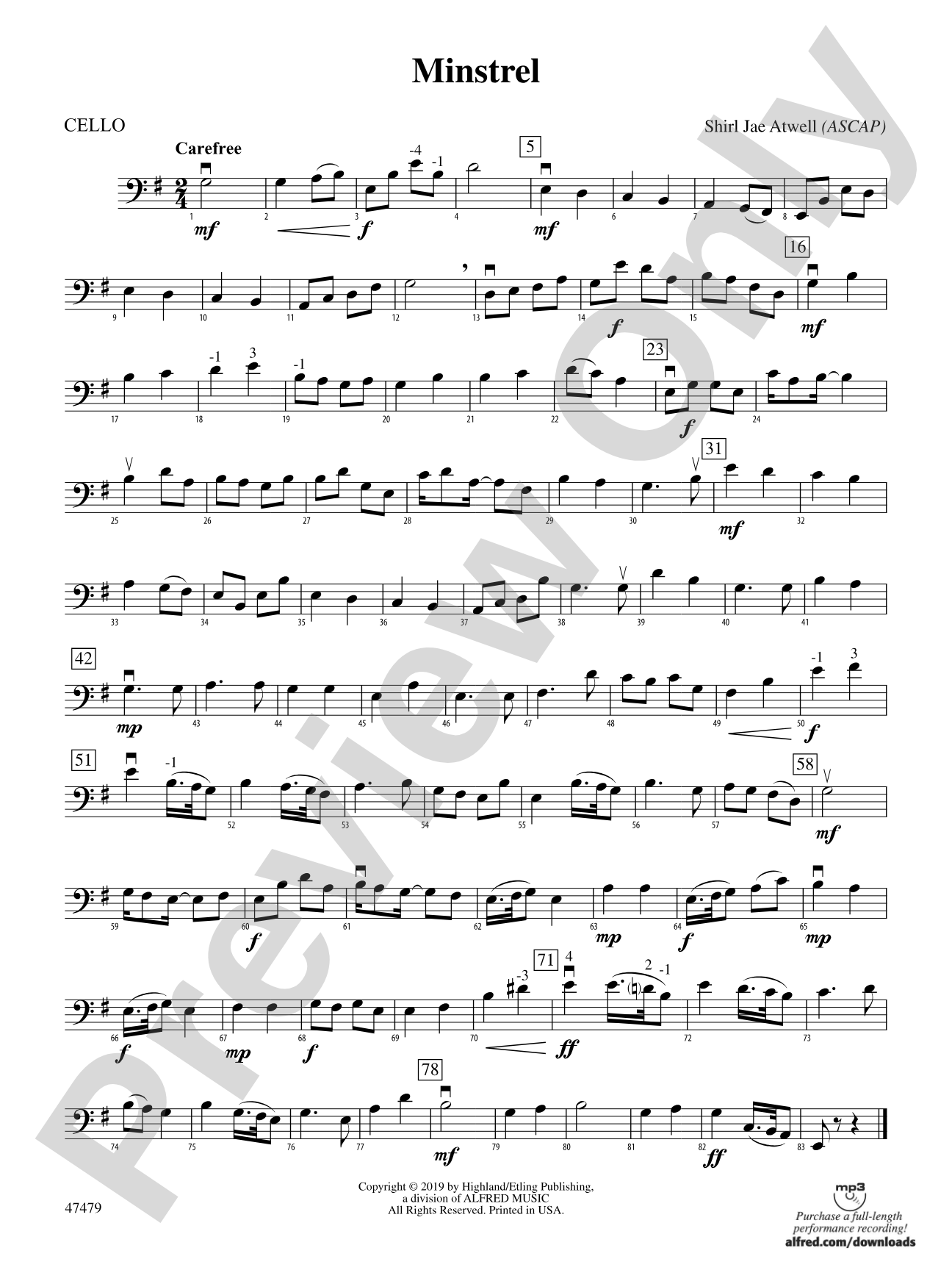 Minstrel: Cello