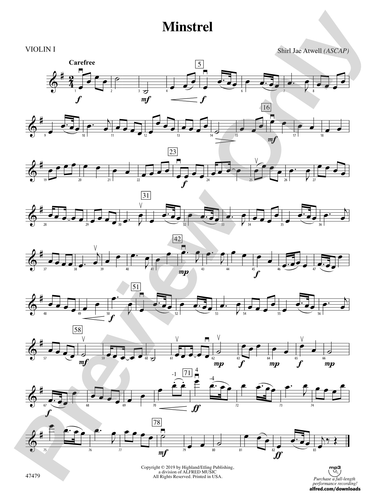 Minstrel: 1st Violin