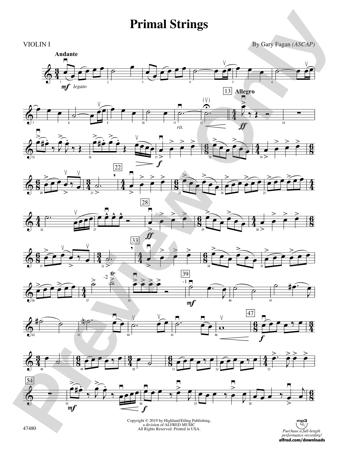Primal Strings: 1st Violin