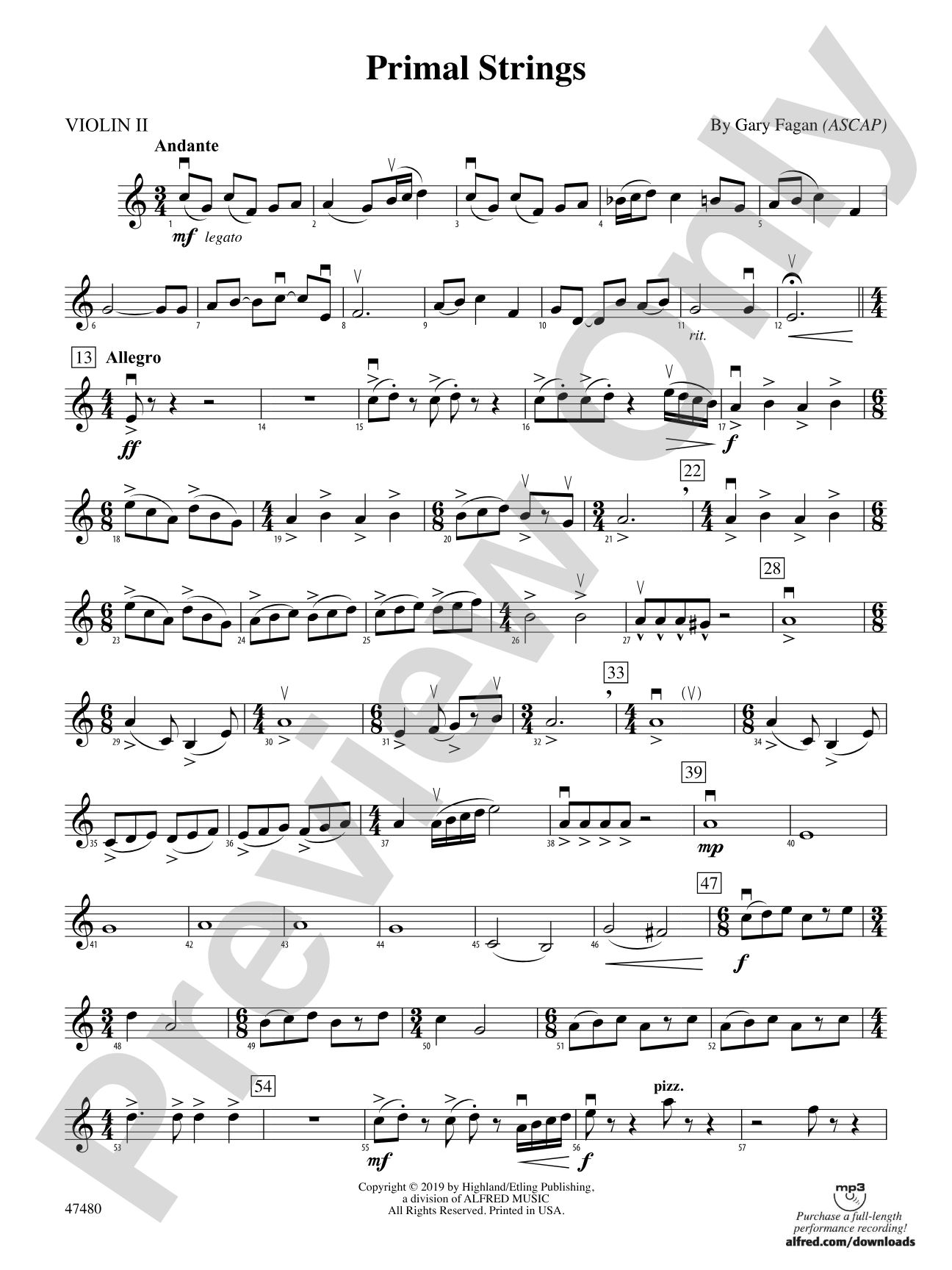 Primal Strings: 2nd Violin