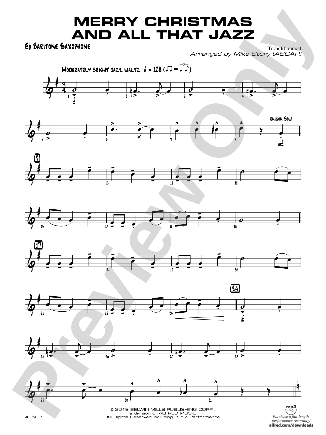 Merry Christmas and All That Jazz: E-flat Baritone Saxophone
