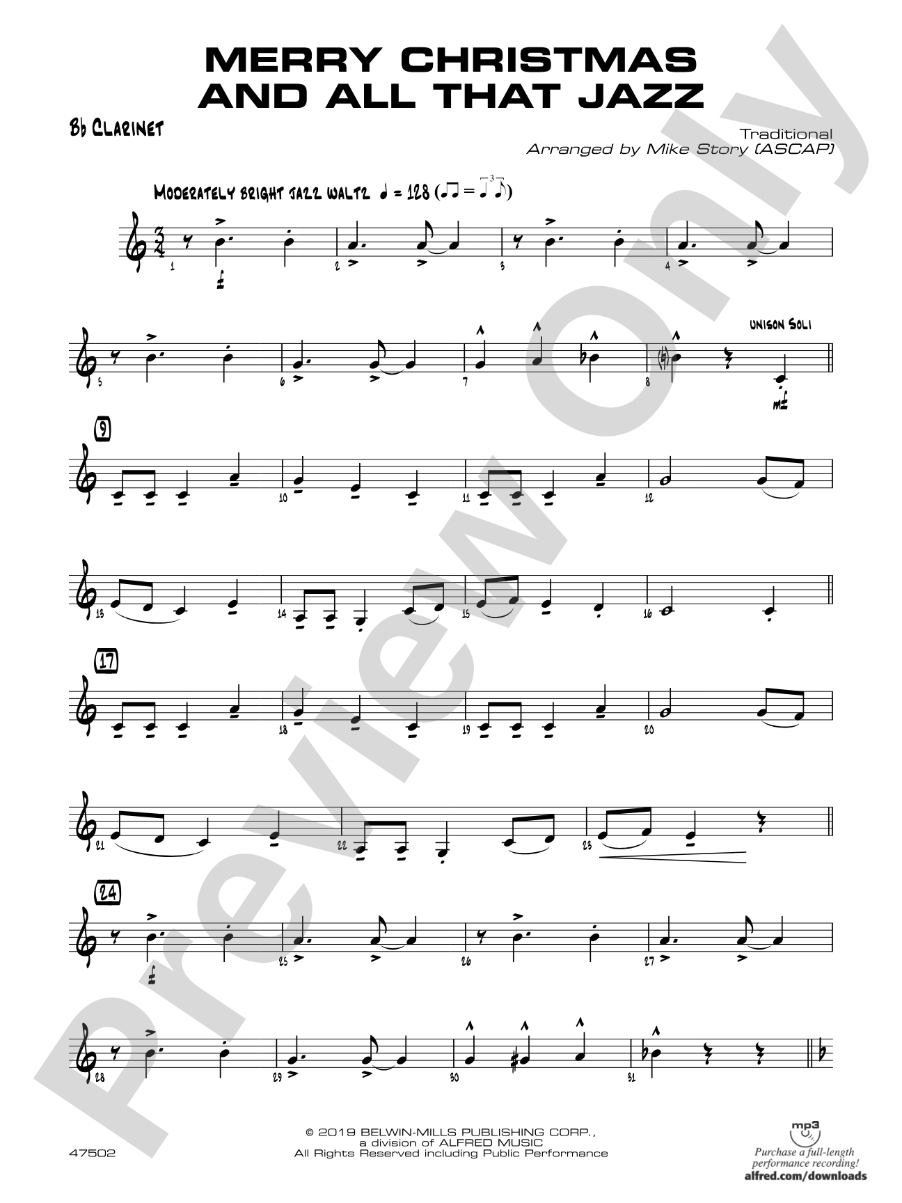 Merry Christmas and All That Jazz: 1st B-flat Clarinet