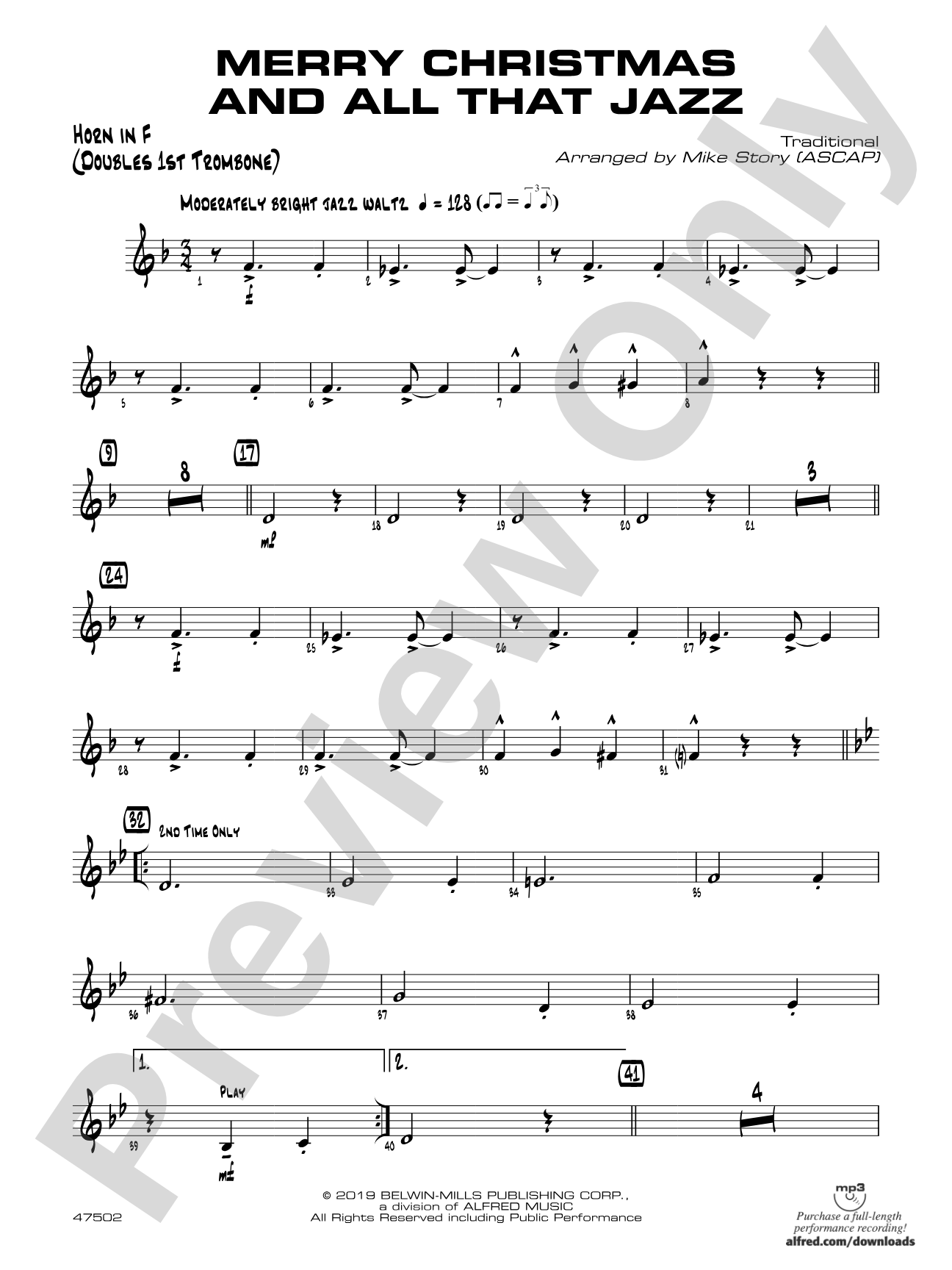 Merry Christmas and All That Jazz: 1st F Horn
