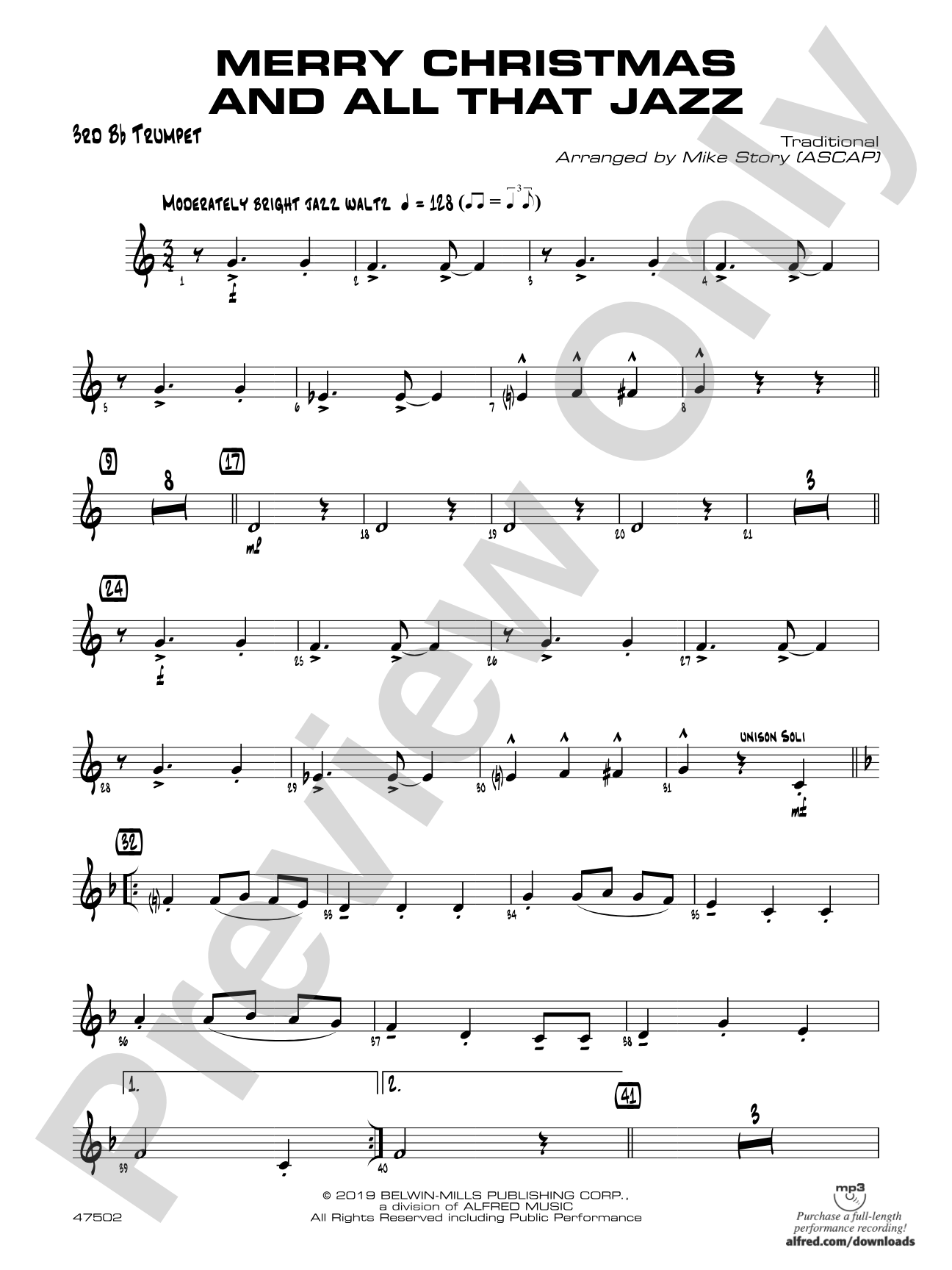 Merry Christmas and All That Jazz: 3rd B-flat Trumpet