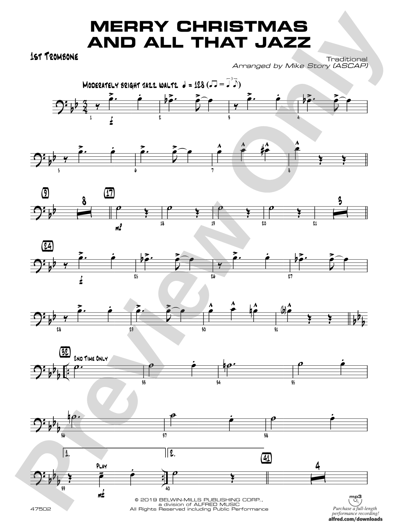 Merry Christmas and All That Jazz: 1st Trombone
