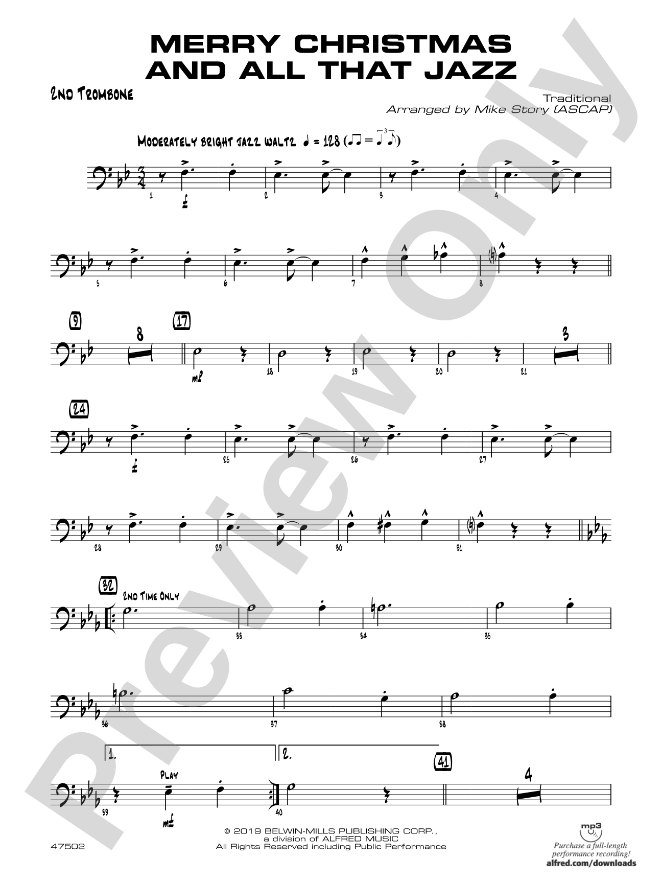 Merry Christmas and All That Jazz: 2nd Trombone