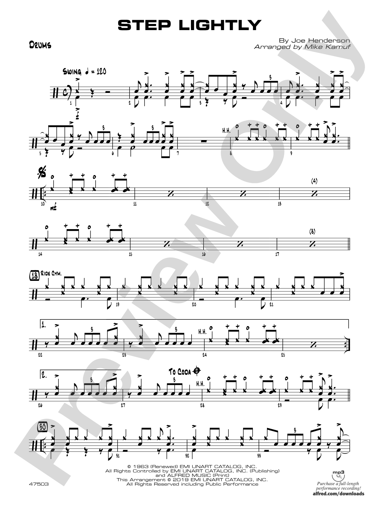 Step Lightly: Drums