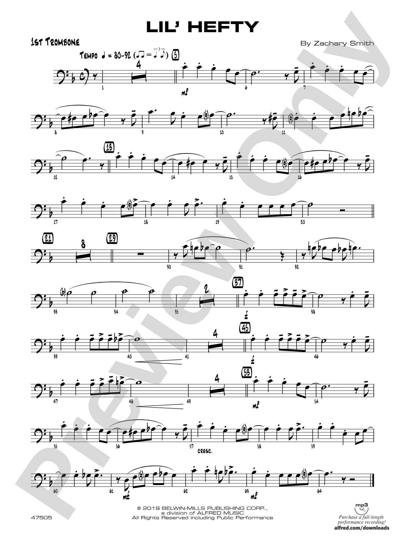 Lil' Hefty: 1st Trombone