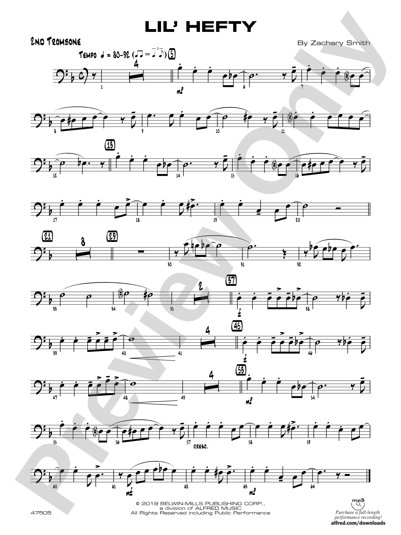 Lil' Hefty: 2nd Trombone