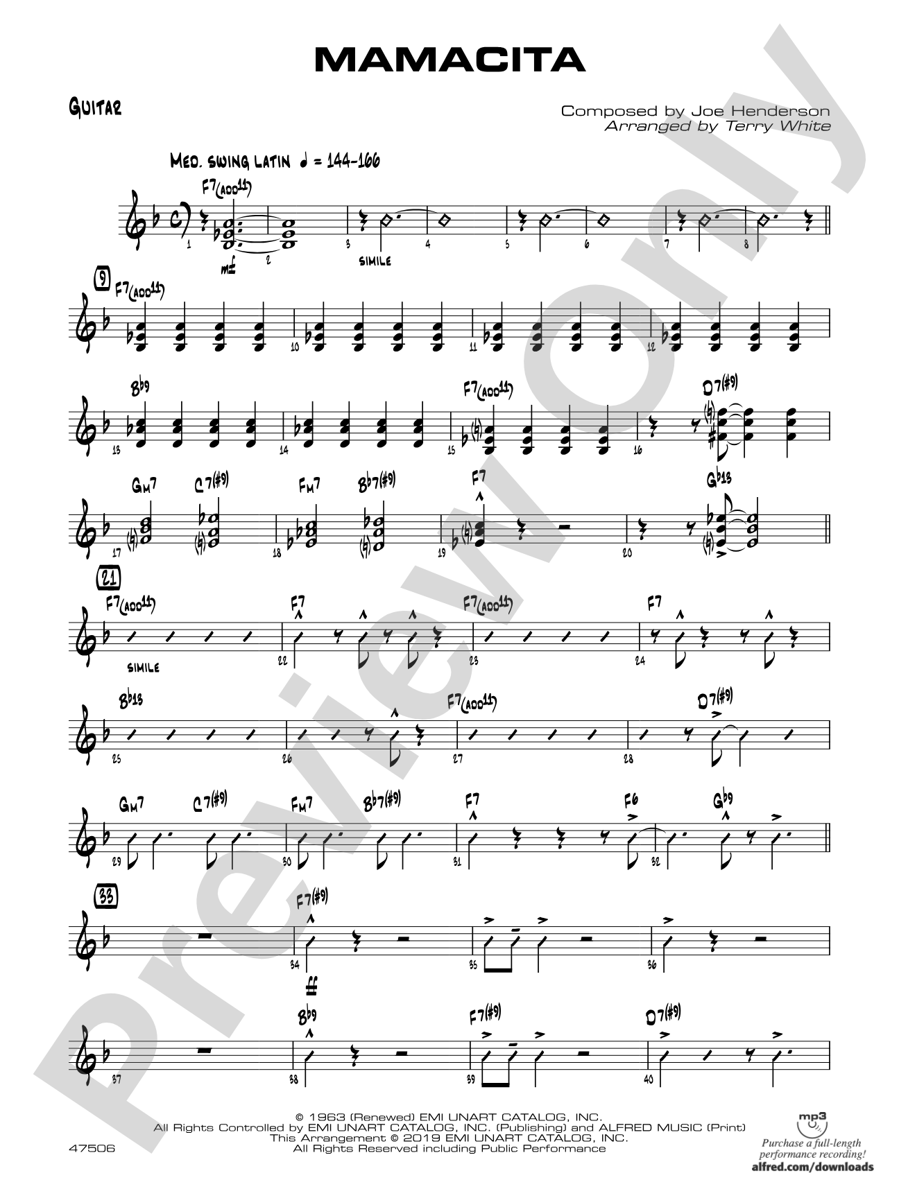Mamacita: Guitar