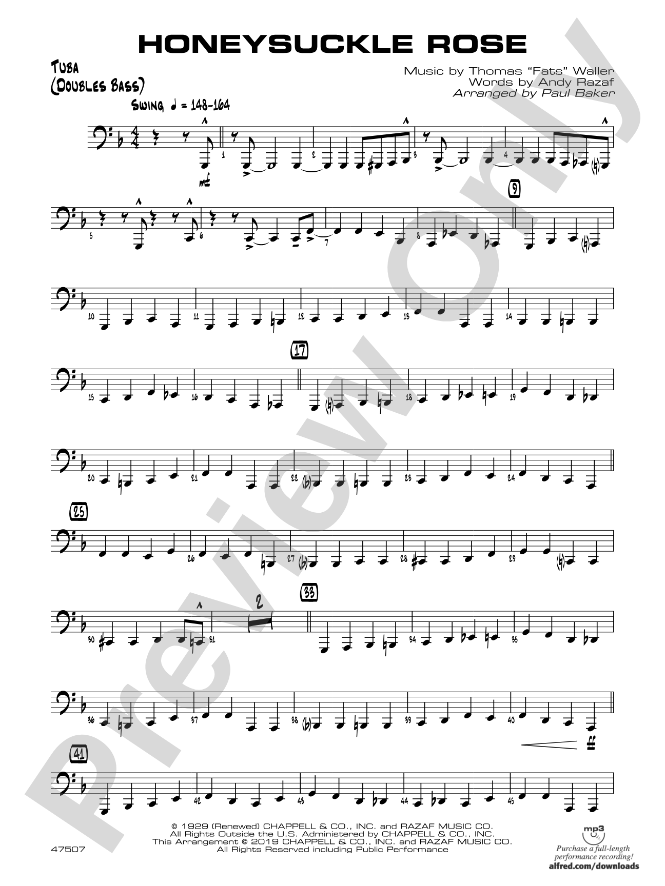 Honeysuckle Rose: Tuba