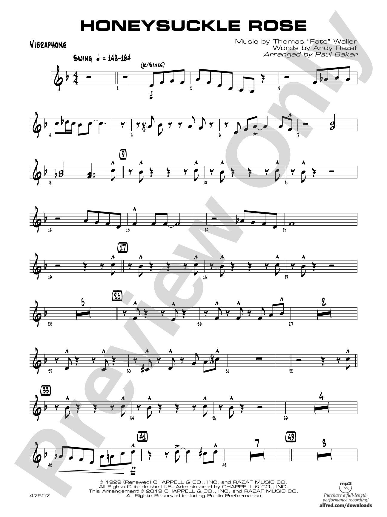 Honeysuckle Rose: Vibraphone