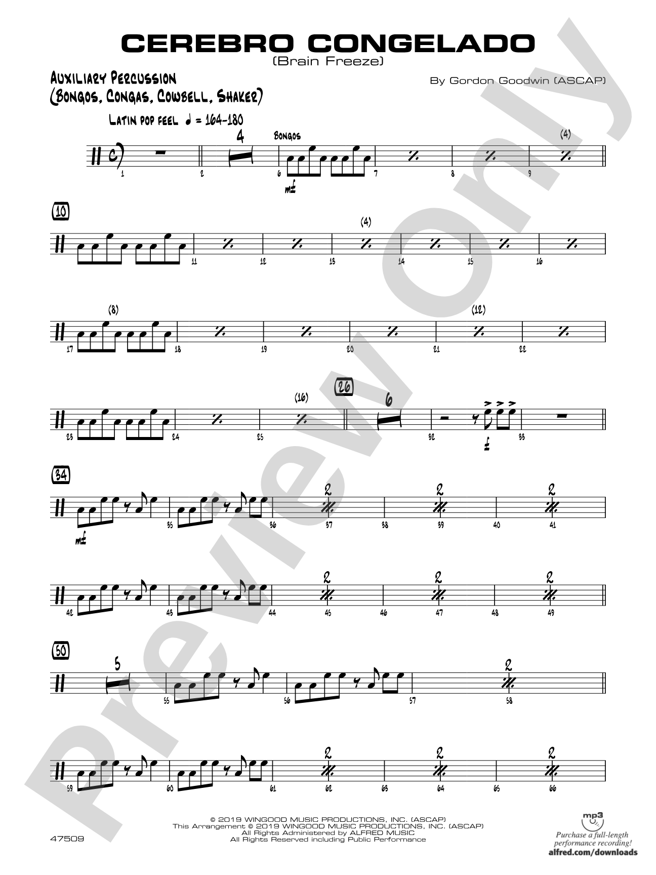 Cerebro Congelado: Auxiliary Percussion