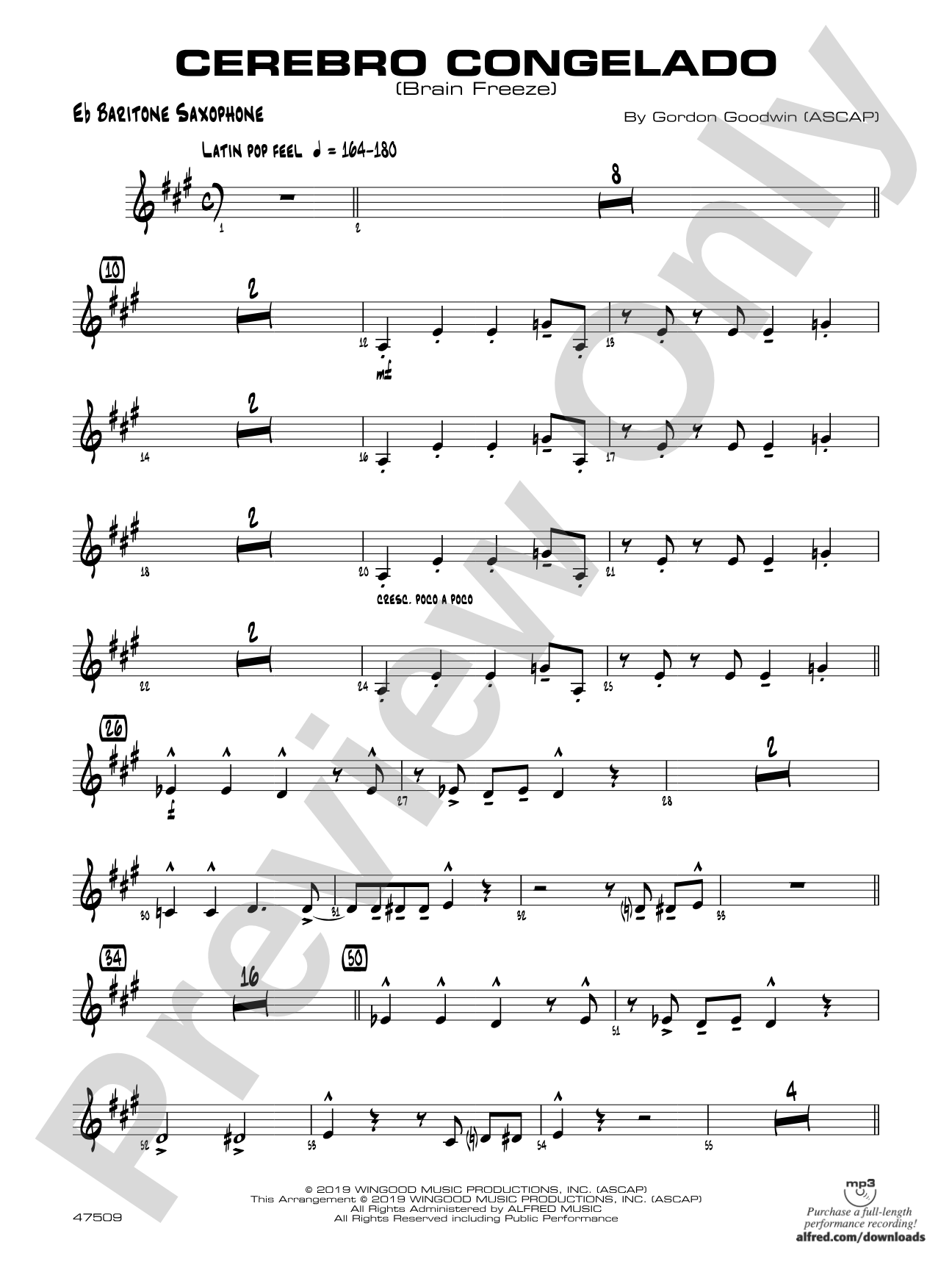 Cerebro Congelado: E-flat Baritone Saxophone