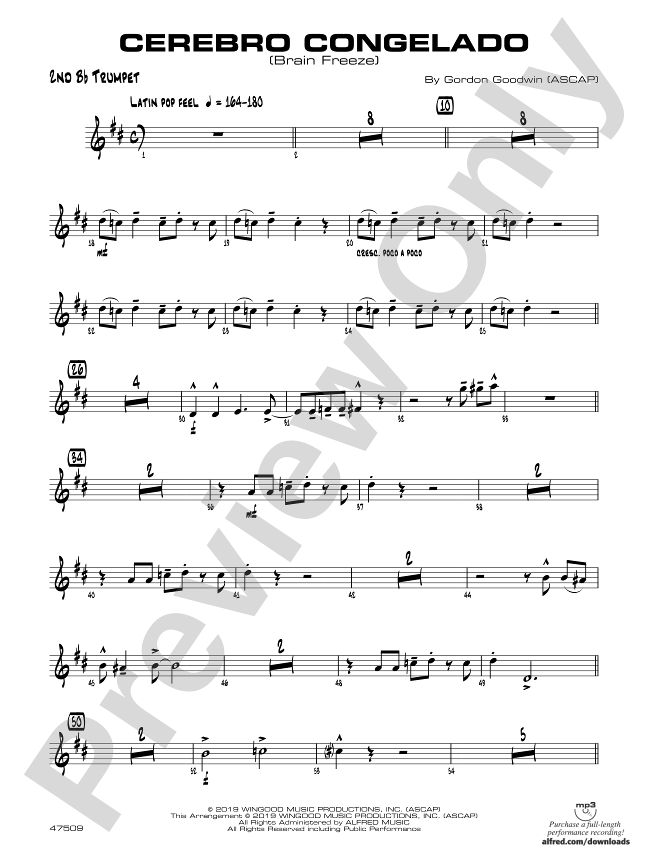 Cerebro Congelado: 2nd B-flat Trumpet