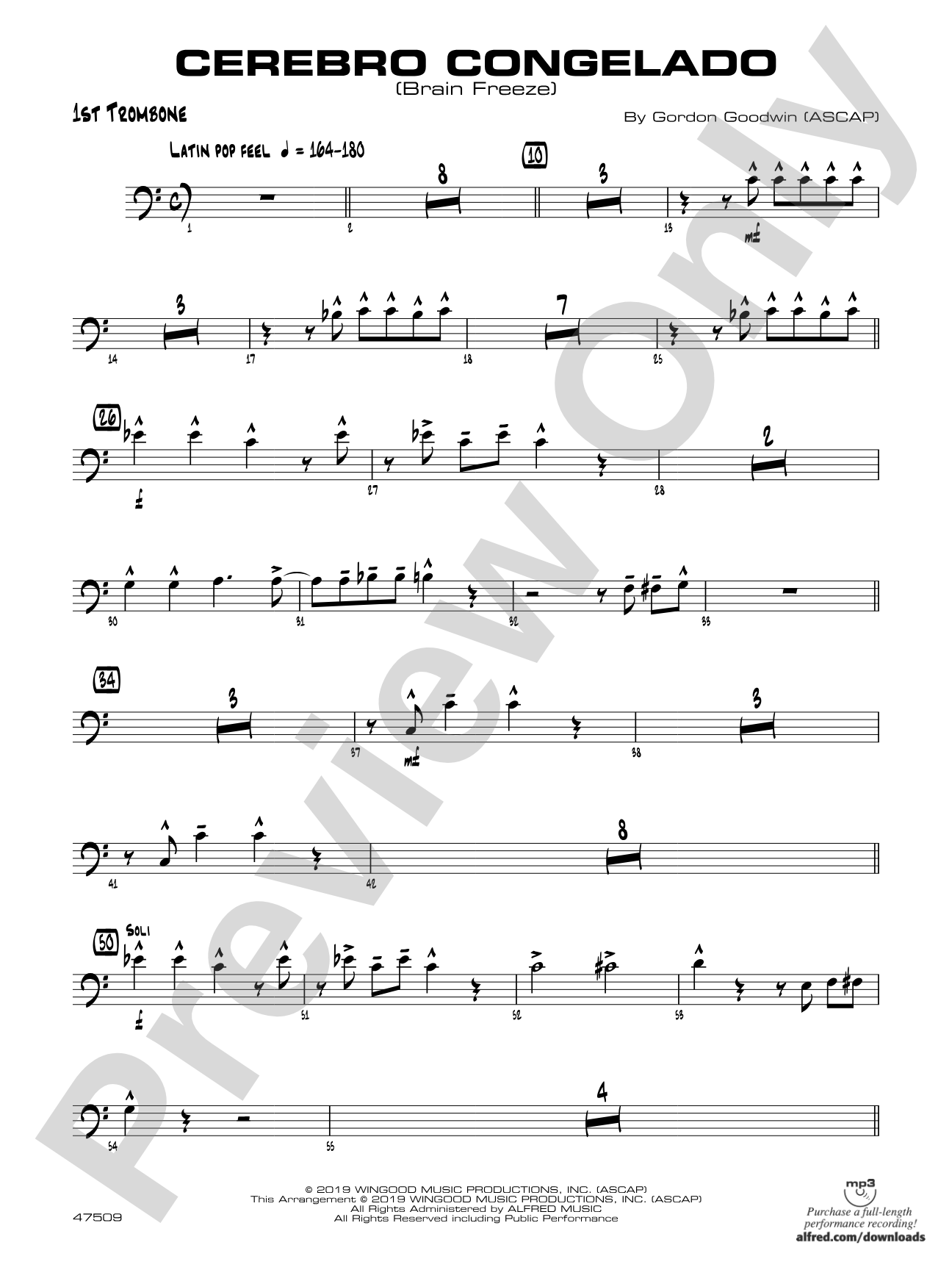 Cerebro Congelado: 1st Trombone