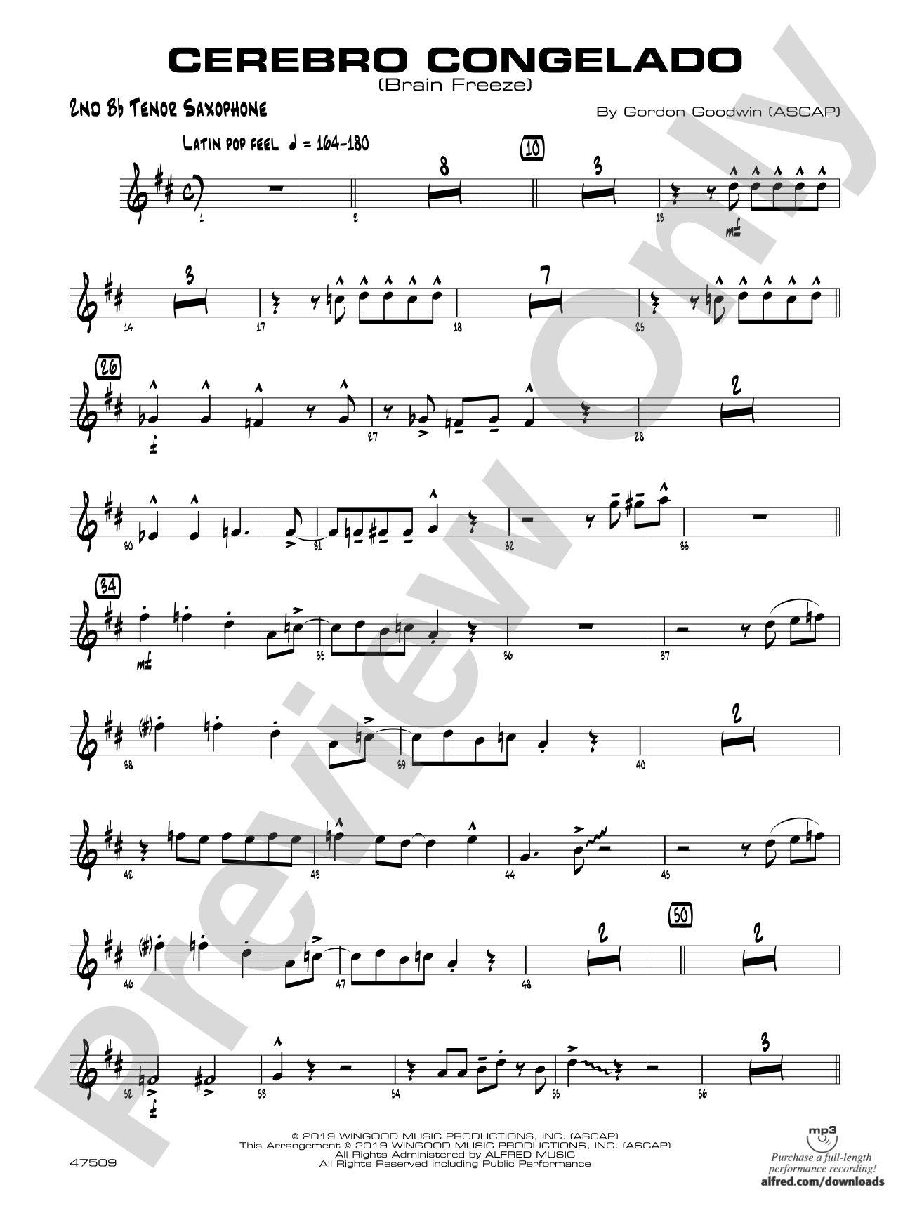 Cerebro Congelado: 2nd B-flat Tenor Saxophone