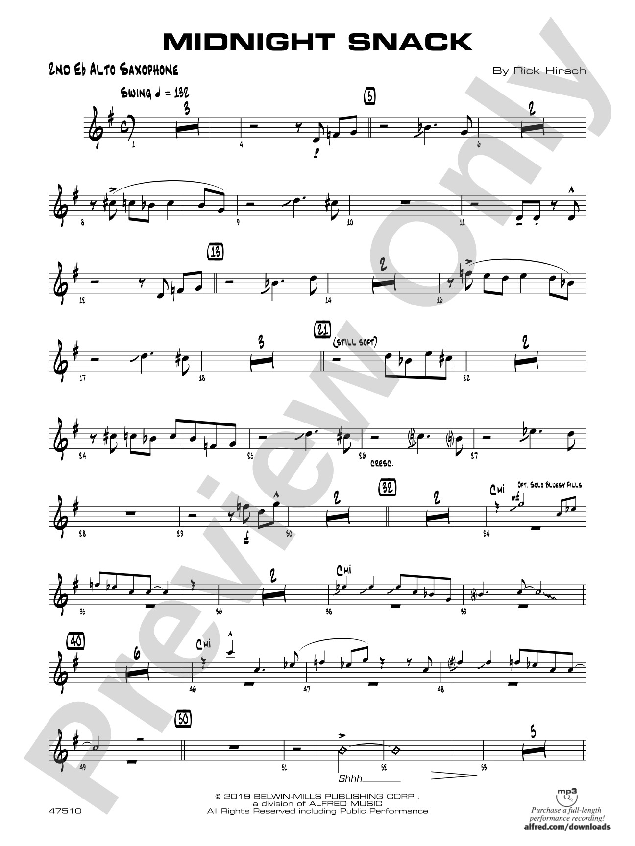 Midnight Snack: 2nd E-flat Alto Saxophone